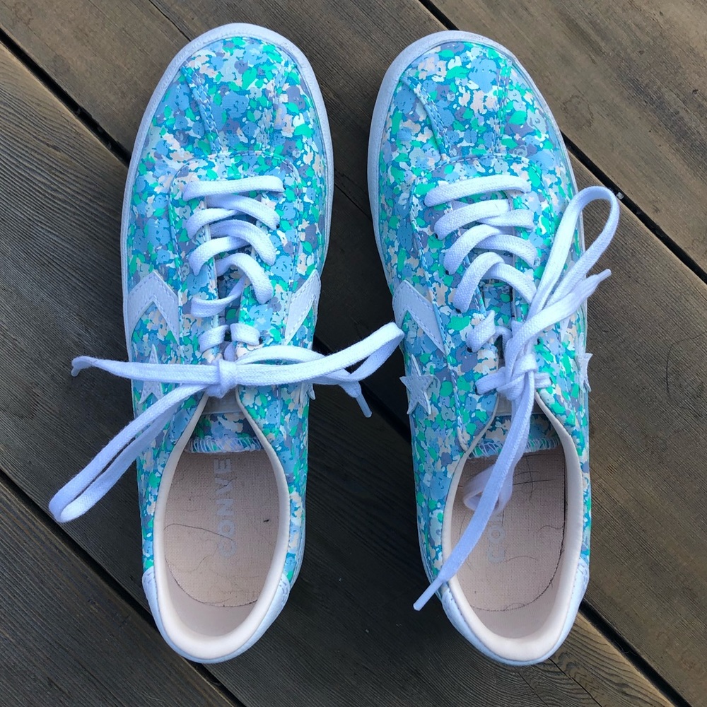 Converse floral bowling type shoes